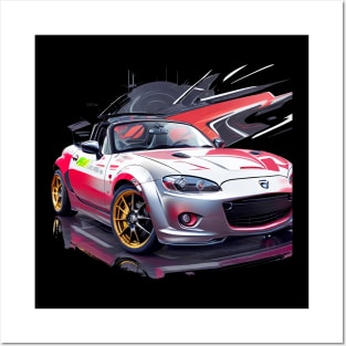 Mazda mx5 cyberpunk tuning jdm Posters and Art